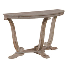 Greystone Mill Sofa Table in Stone White Wash w/ Wirebrush Distressing