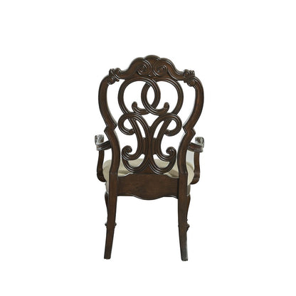 Arm Chair - set of 2, Warm pecan