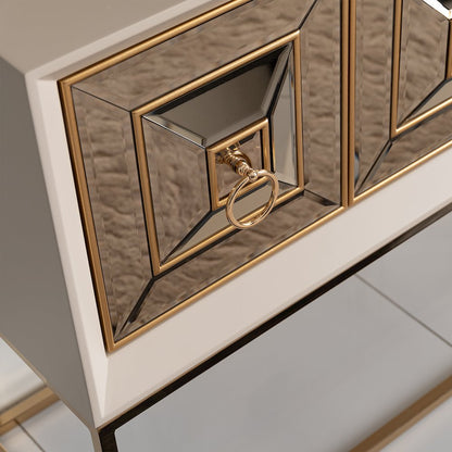 Madison Small Console - Glistening Gold