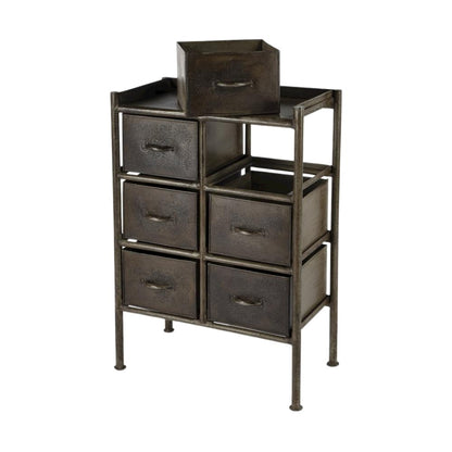 Iron Short Dresser – 6 Drawer Dresser for Closet and Bedroom Use