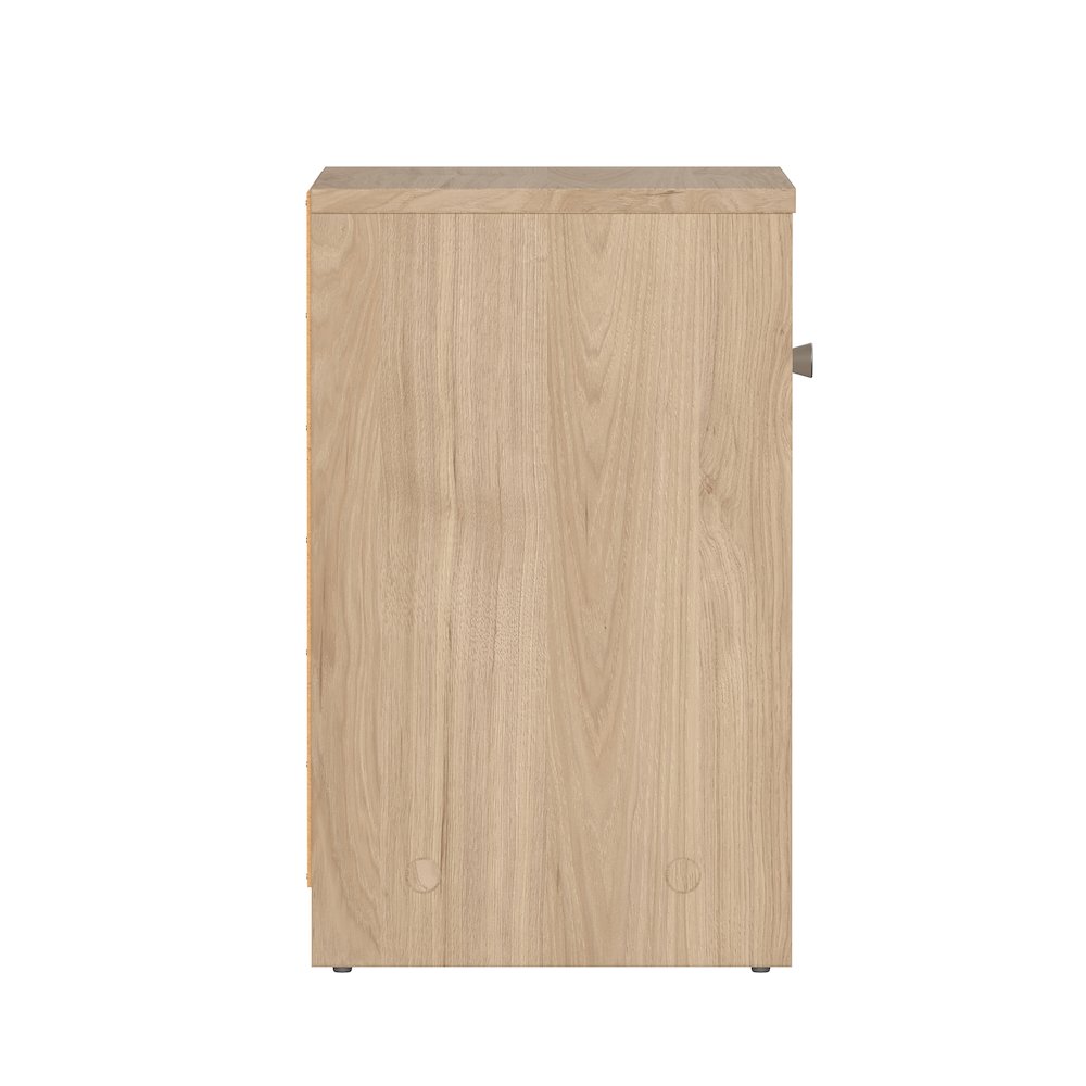 Portland 1 Drawer Nightstand - Set of 2, Jackson Hickory