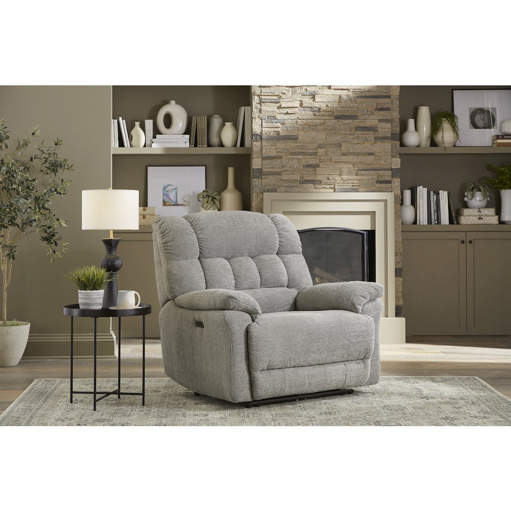 Oversized Recliner Chair for Big and Tall Adults – Power Zero Gravity Recliner with Wide Seat,  Heavy-Duty Big Man, Supports Up to 450 lbs, Gray