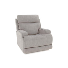 Gray Power Recliner with Adjustable Headrest and Footrest Extension