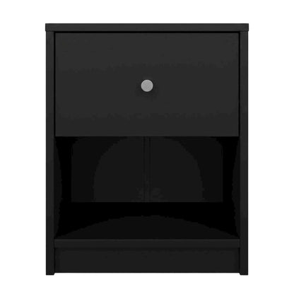 3-Piece Black Bedroom Set with Double Dresser and Nightstands
