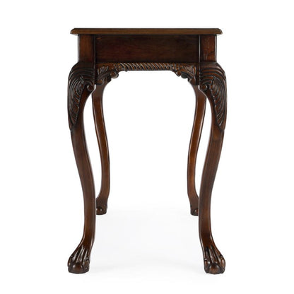 Vintage Vanity Desk, Solid Wood Writing Desk with Cherry Veneer Finish