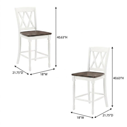 Counter Height Bar Stool Set with Comfortable Seats for Kitchen or Bar Area