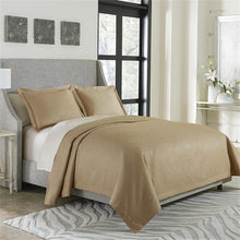Alton 3-Piece Queen Bed Throw/Coverlet Set - Gold
