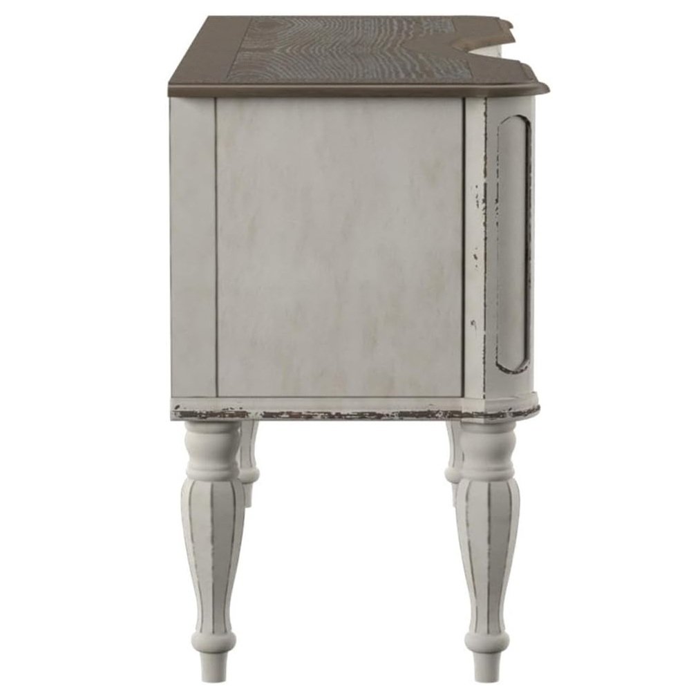 Magnolia Manor Vanity Desk in Antique White