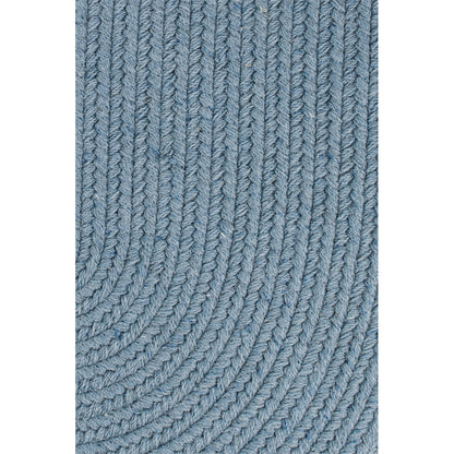 Solid Blue Bonnet Wool 18" x 36" Slice