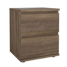 Brown 2 Drawer Nightstand - Stylish Small Dresser with Drawers for Bedrooms