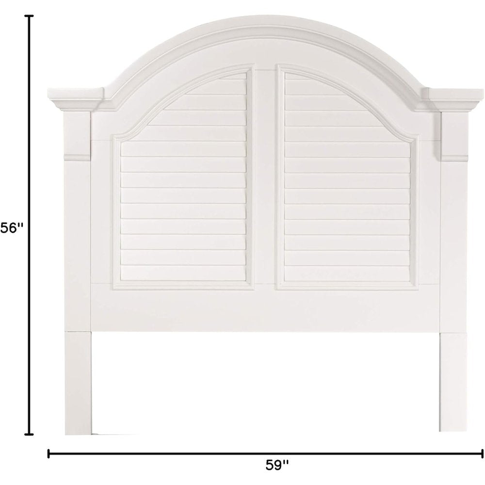 Summer House Full Panel Headboard in Oyster White