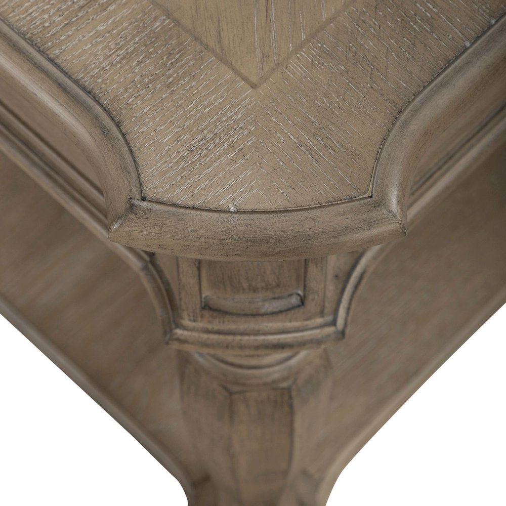 Magnolia Manor End Table in Weathered Bisque