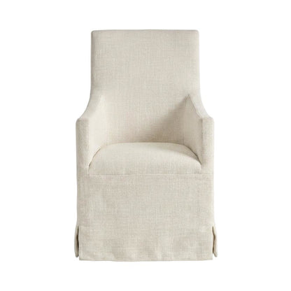 Polyester-Upholstered Side Chair with Slipcover, Clean-Lined Accent Chair