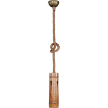 Heritage Copper Barrel Pendant with Rope