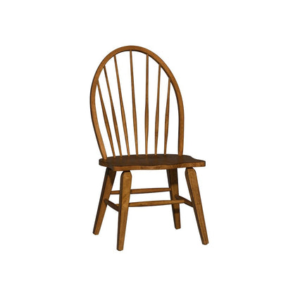 Hearthstone Ridge Windsor Back Side Chair in Tobacco