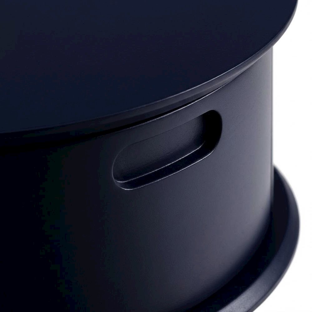 Navy Blue Nightstand with Modern Design and Sturdy Construction