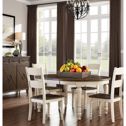 White Pine Ladderback Dining Chairs Set of 2 with Sturdy Plywood Construction